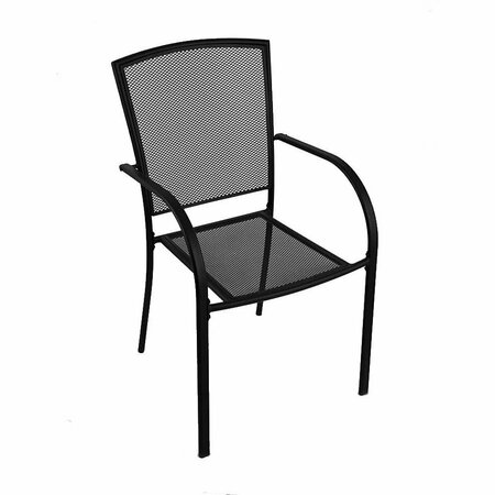 HOLLAND BAR STOOL CO Outdoor 470 Willow 18-in. Chair, Black Wrinkle Finish OD470-18